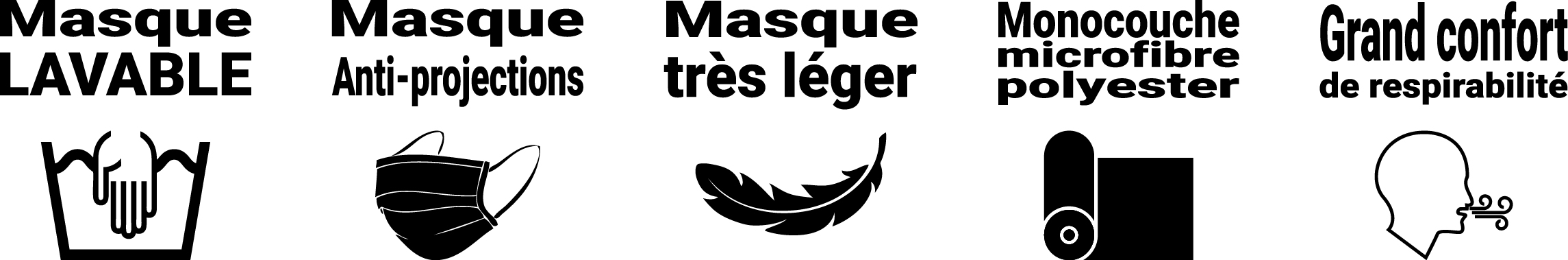 MASQUE RESPIRABLE CONFORT LEGER